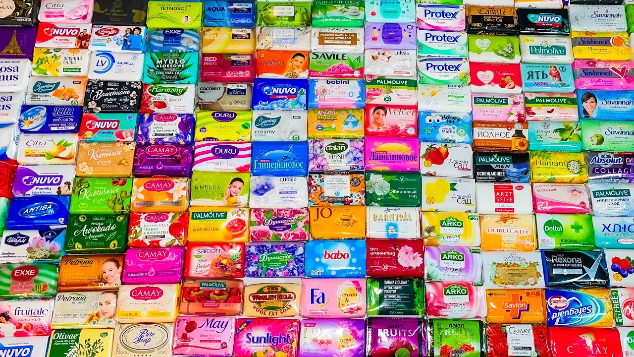 Opening 200 Soaps in Small Soft Wrappers 🤍 ASMR Unboxing Unpacking Unwrapping International Soap