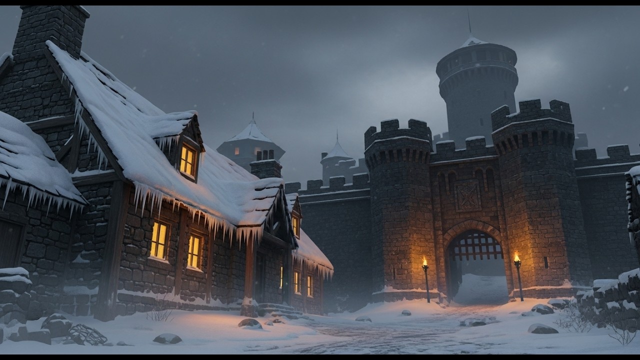 Freezing Blizzard Winter Storm | Icy Snowstorm & Strong Howling Wind | Deep Sleep, Relaxation, Study