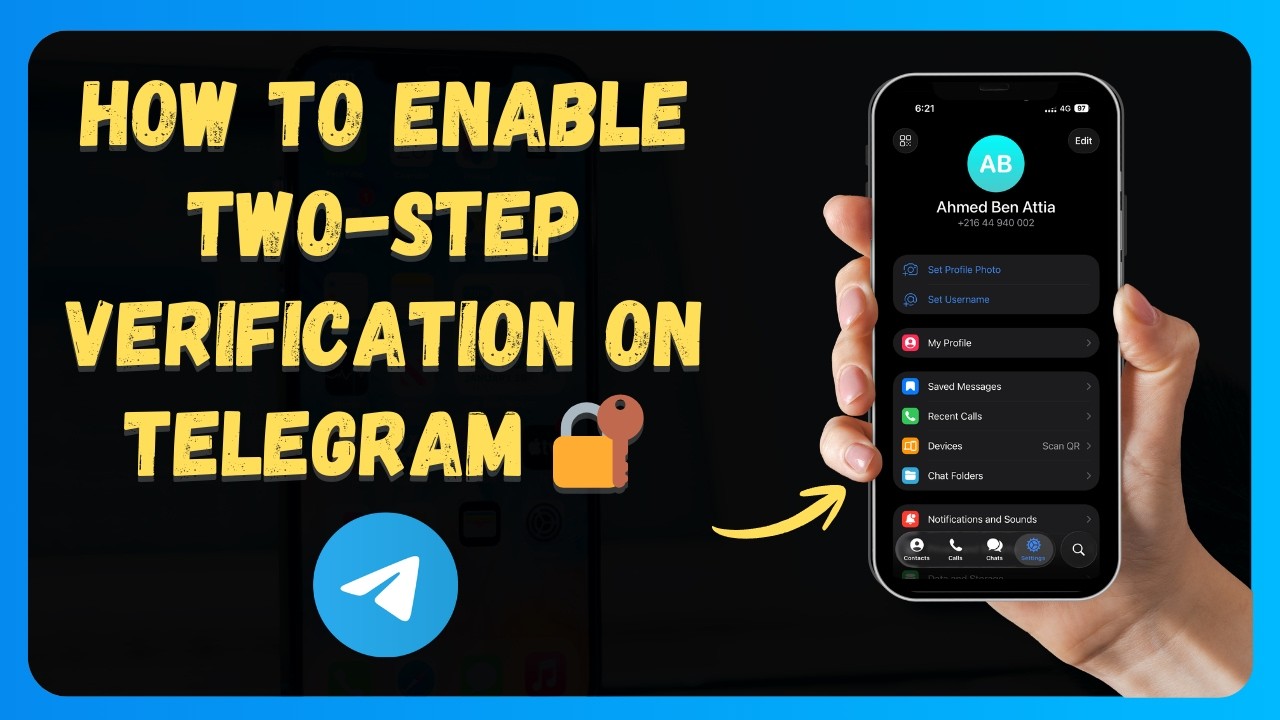 Как включить двухфакторную аутентификацию в Telegram 🔐 [Новое обновление 2026 года]