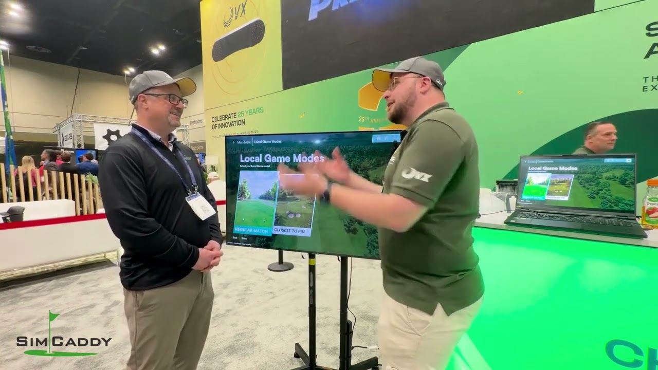 2026 PGA Show | SimCaddy Visits ProTee United – New Golf Gaming Software: GolfCore