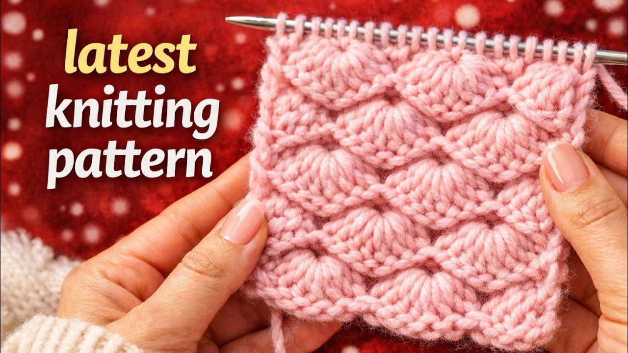 Latest Knitting Design 😍 | Easy Hand Knitting Tutorial
