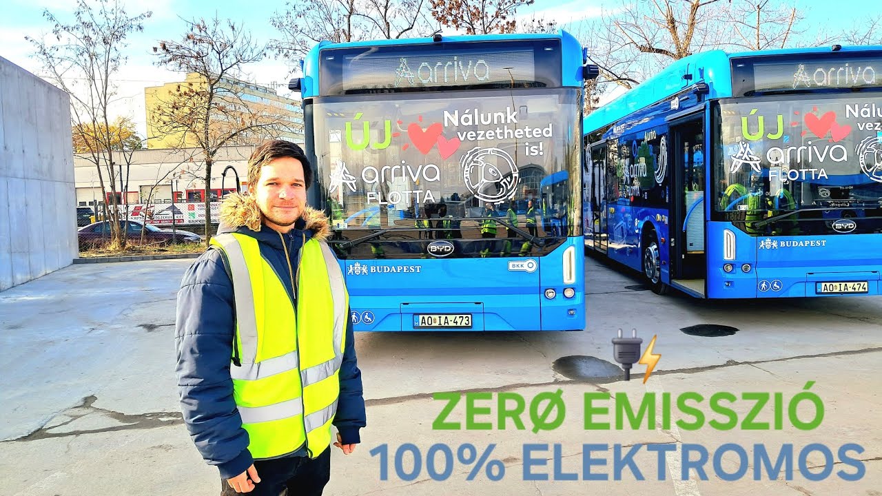 ÁTADTÁK A VADONATÚJ BYD ELEKTROMOS BUSZ FLOTTÁT BUDAPESTNEK! MEGNÉZTÜK A TÖLTÉST IS A GARÁZSBAN!