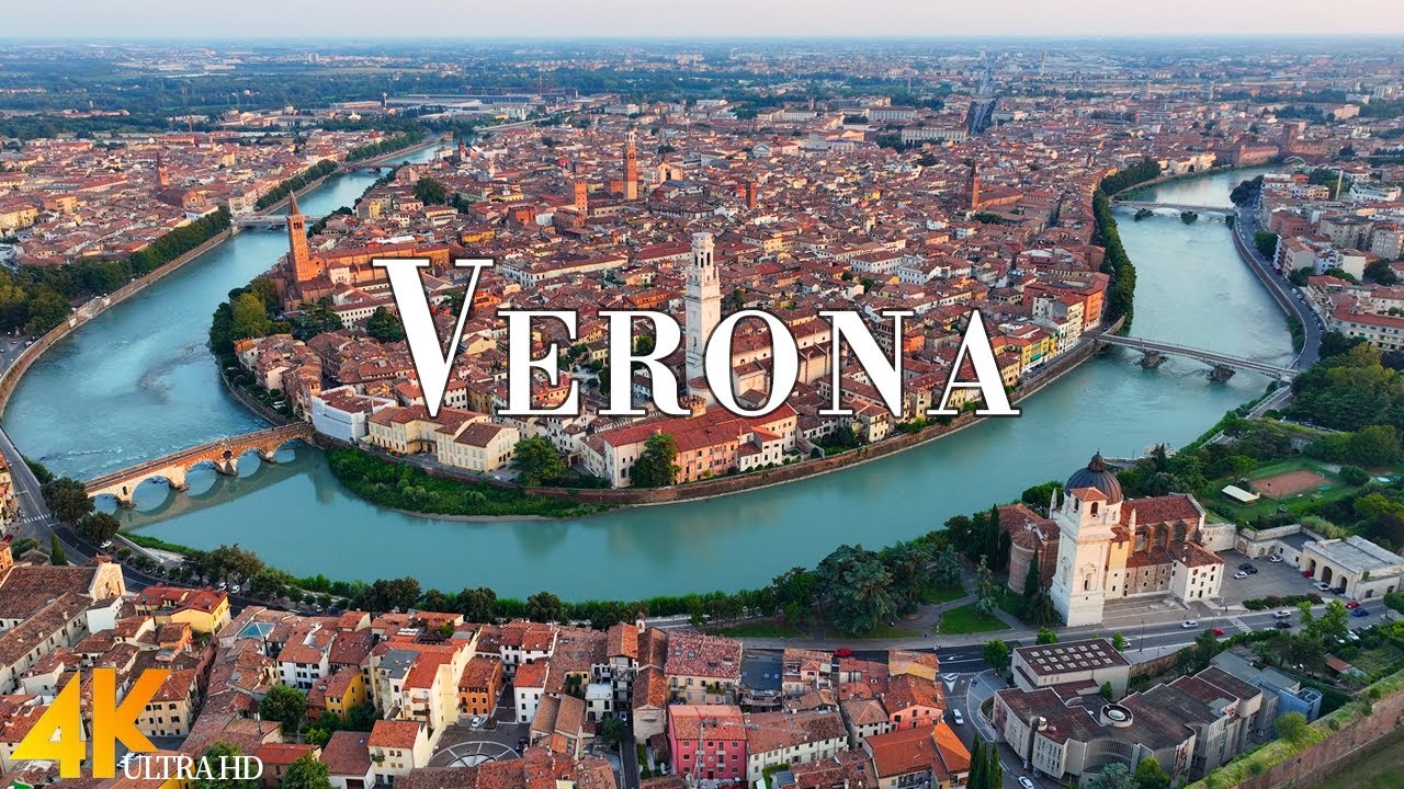 Verona, Italy 4K Ultra HD • Stunning Footage Verona, Scenic Relaxation Film with Calming Music.