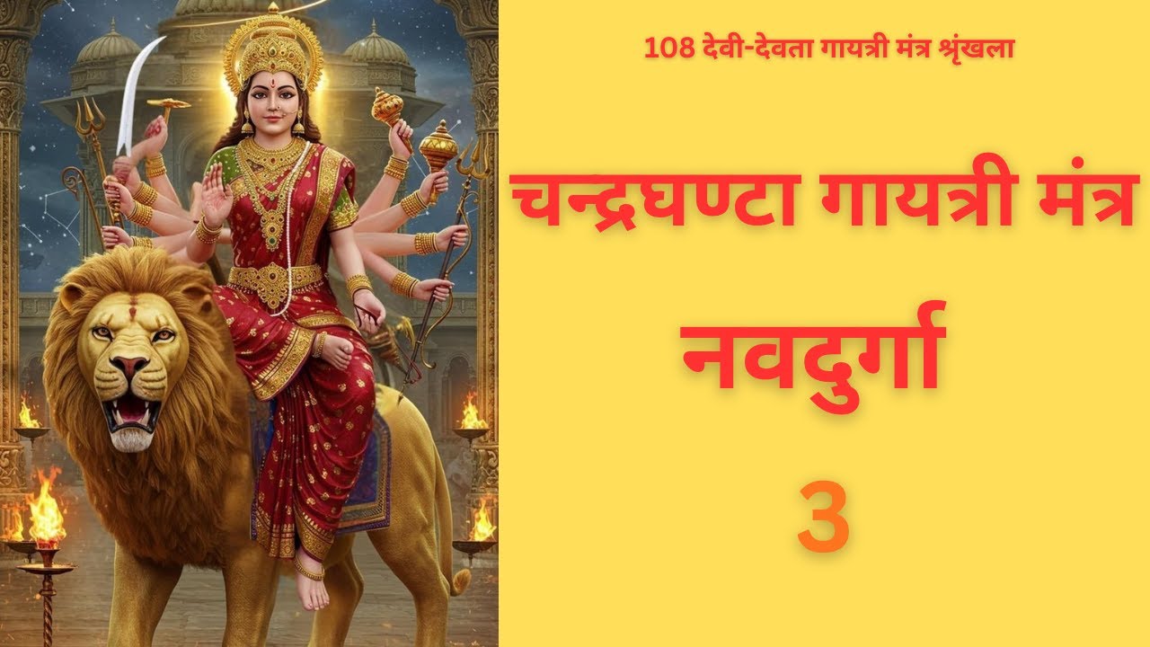 Gayatri mantra of all gods || Chandraghanta Mantra || #chandraghantadevi #chandraghantamata