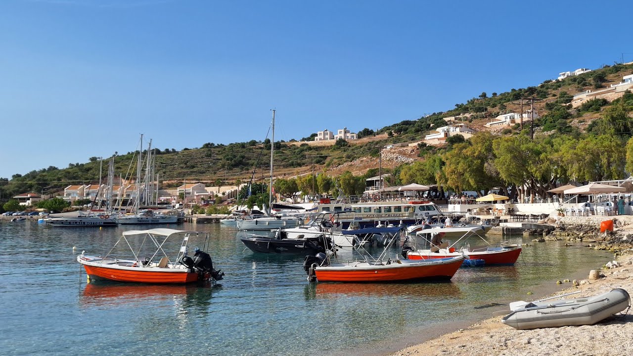 Kefalonia day trip.. Part 1 From Port Nikolas to Pressada Harbour. Plus sight seeing tour 