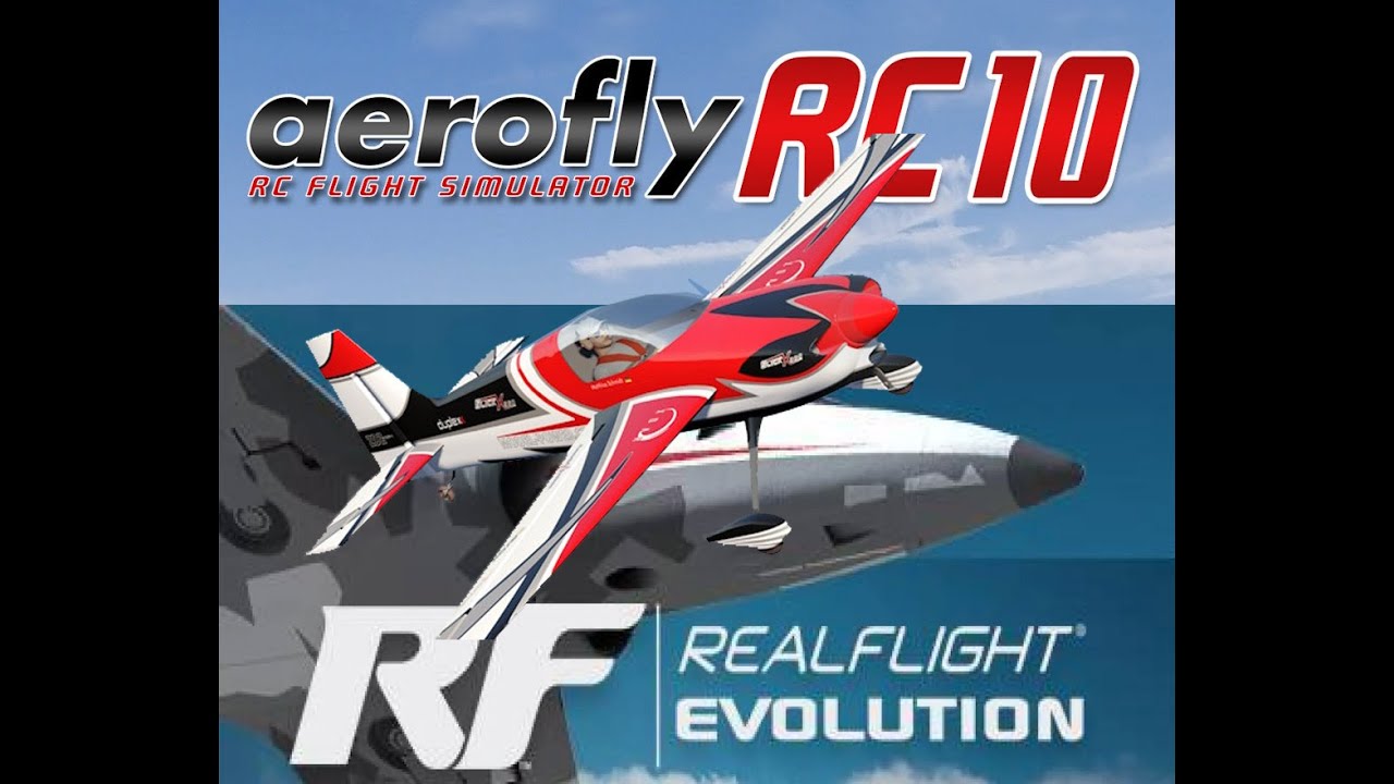 Realfight Evolution vs Aerofly RC10 - graphics, menus and physical comparison