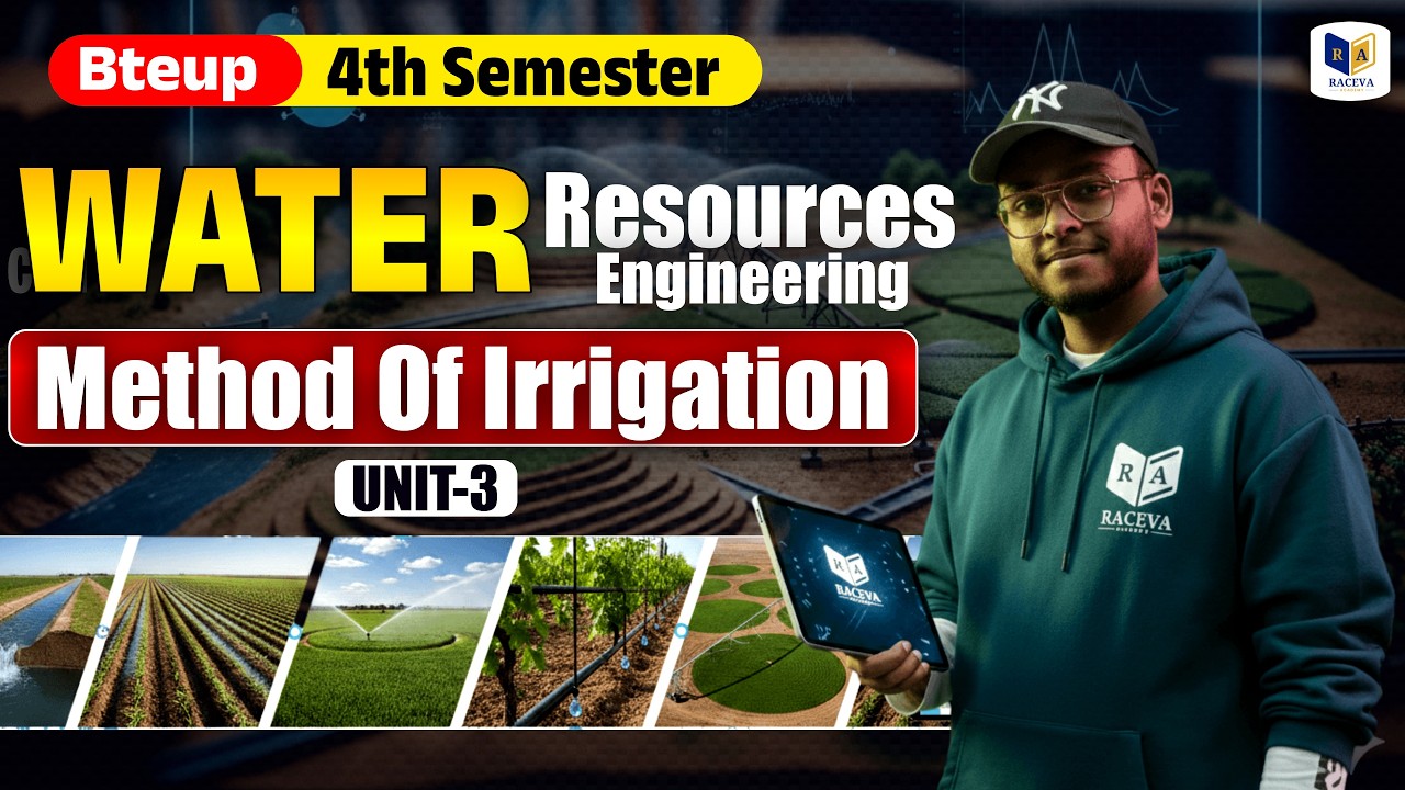 📘Water Resources Engineering | सिंचाई की विधियाँ (Method of Irrigation) UNIT-3 #8 |  BTEUP 4th Sem
