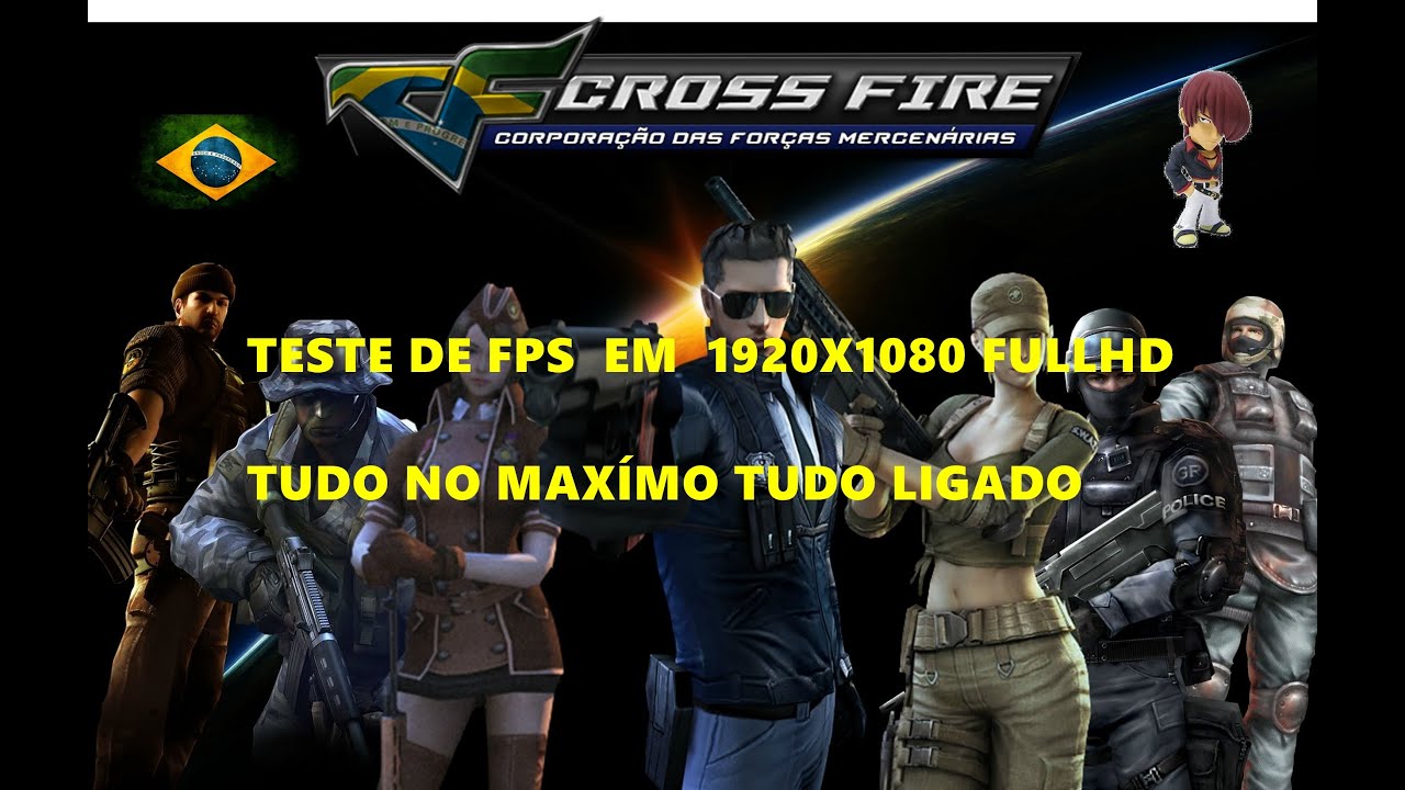 CROSSFIRE TESTE DE FPS EM 1920X1080 TUDO NO M&Aacute;XIMO
