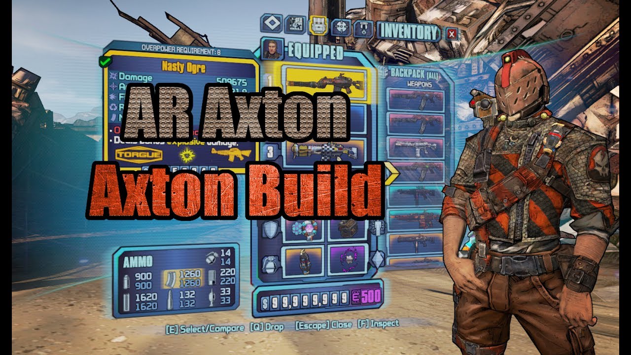 Borderlands 2: Assault Rifle Axton (Revisited) - Build Showcase (w/ Download)