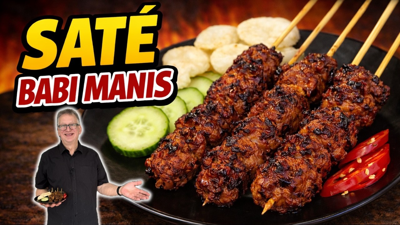 De lekkerste Indonesische Sat&eacute;! Sat&eacute; Babi Manis!