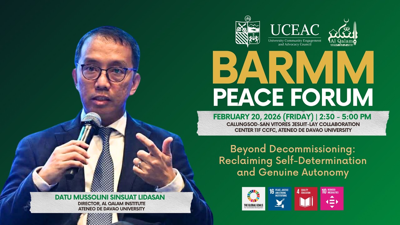 𝐎𝐏𝐄𝐍𝐈𝐍𝐆 𝐑𝐄𝐌𝐀𝐑𝐊𝐒 | 𝐁𝐀𝐑𝐌𝐌 𝐏𝐞𝐚𝐜𝐞 𝐅𝐨𝐫𝐮𝐦 𝟐𝟎𝟐𝟔