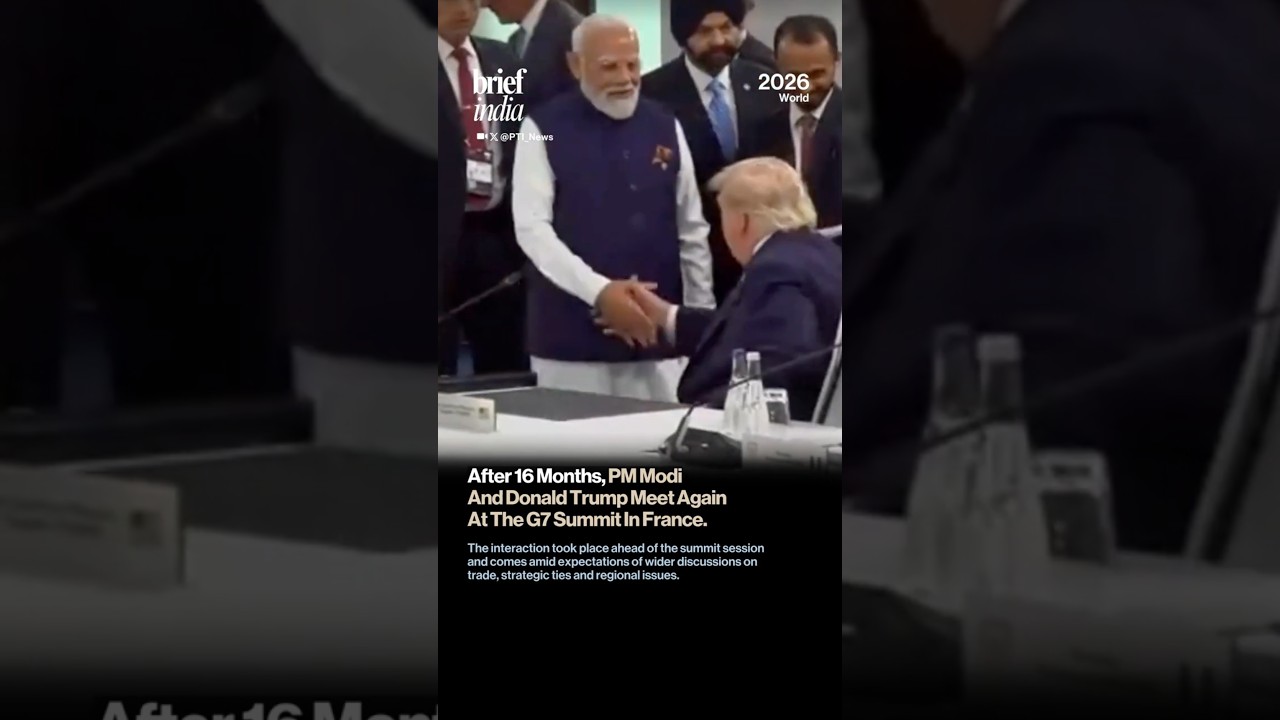 Modi & Trump Meet Again After 16 Months In France.