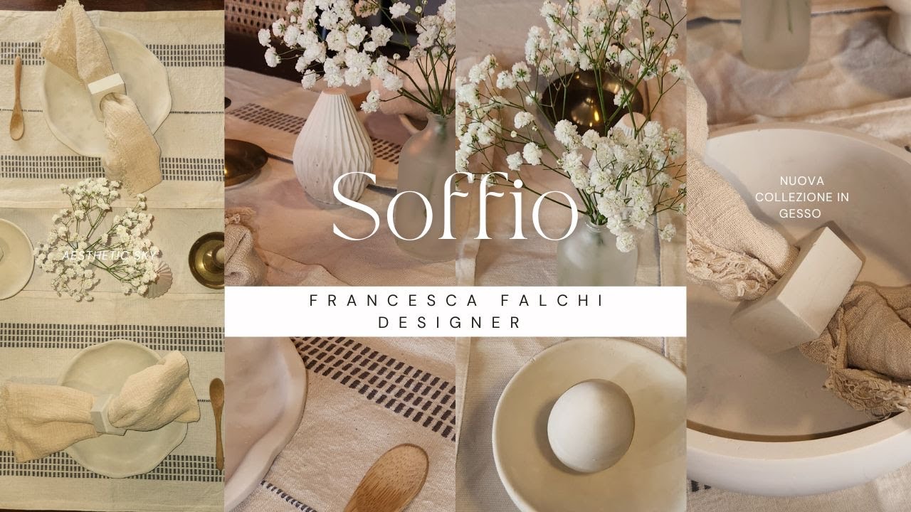 Soffio – Fragile bellezza - nuova collezione in gesso