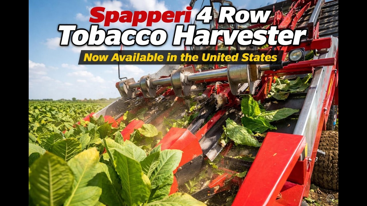 Spapperi 4 Row Tobacco Harvester