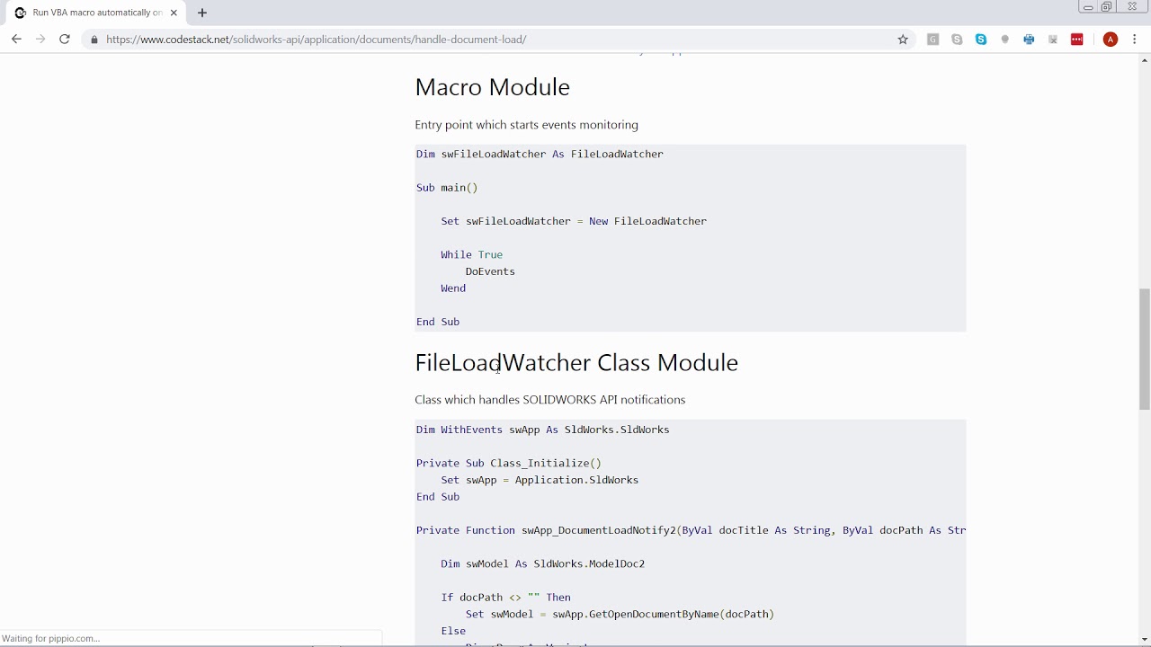 Automatically assign next part number to SOLIDWORKS file using macro
