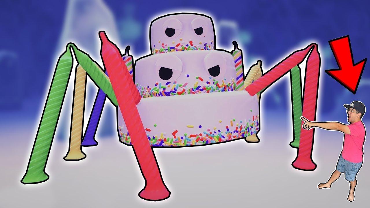 CAPTUREI A CRIATURA METADE ARANHA GIGANTE METADE BOLO DE ANIVERSÁRIO!! (super chefão)