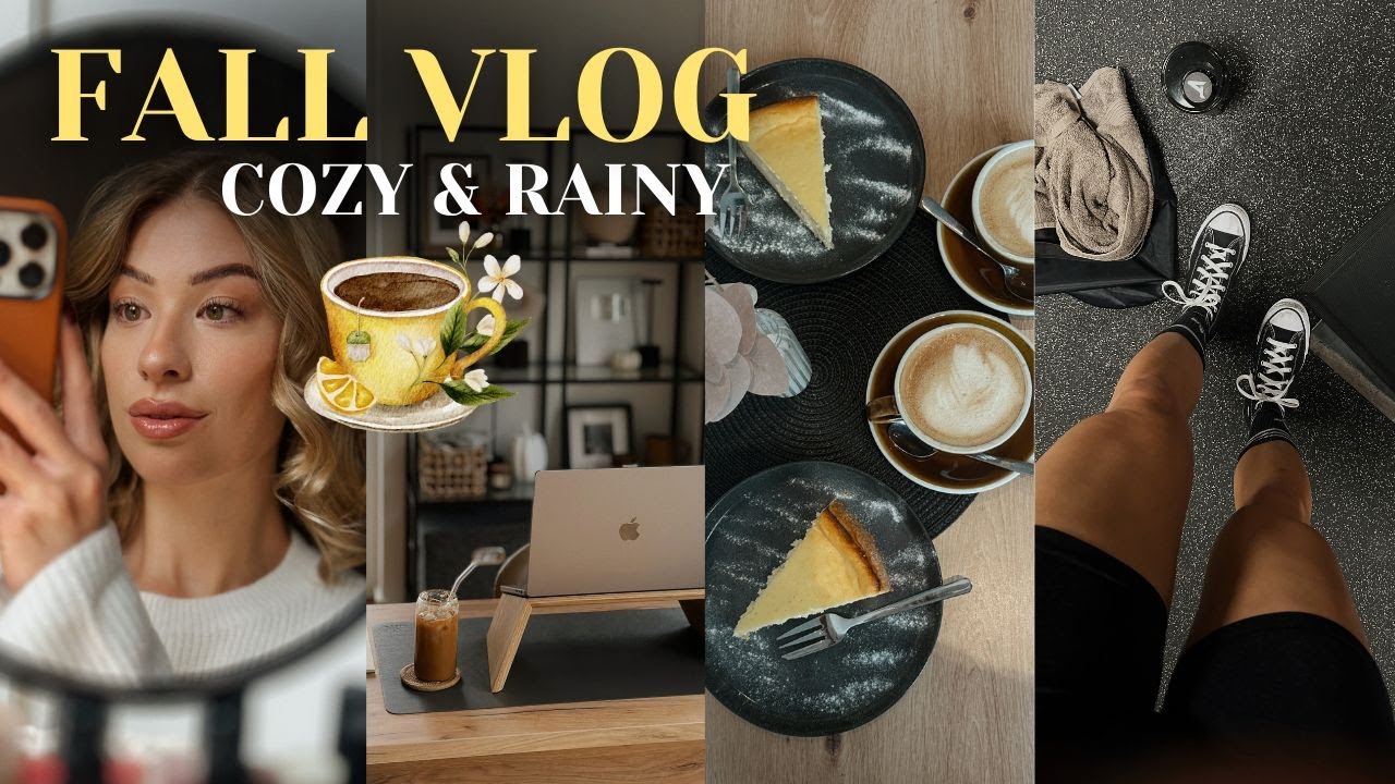FALL VLOG - cozy, rainy & productive ☕️🌧️🍂