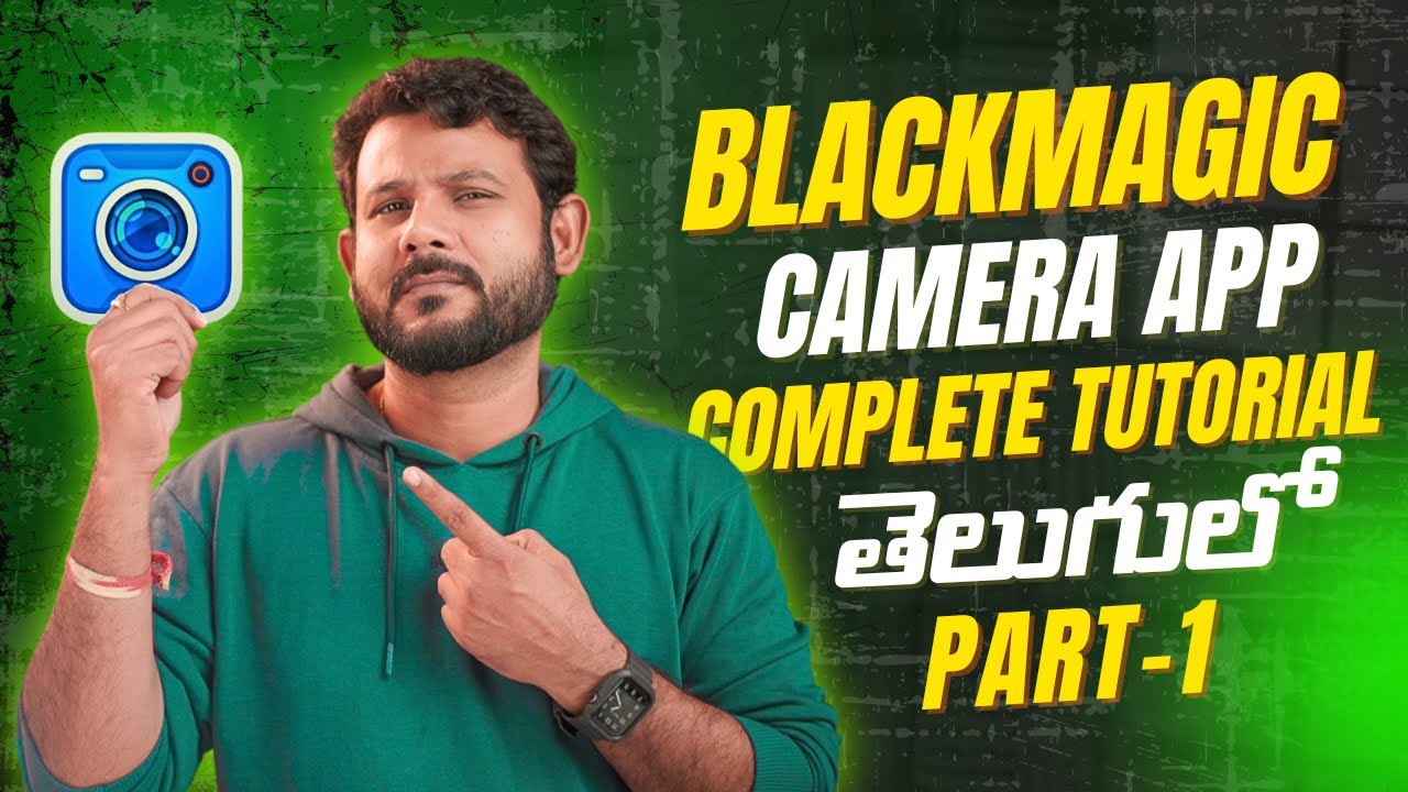 Blackmagic&nbsp;Camera&nbsp;App tutorial 2025 Telugu&nbsp;PART 1| Settings explained #kmcreativezone #KM