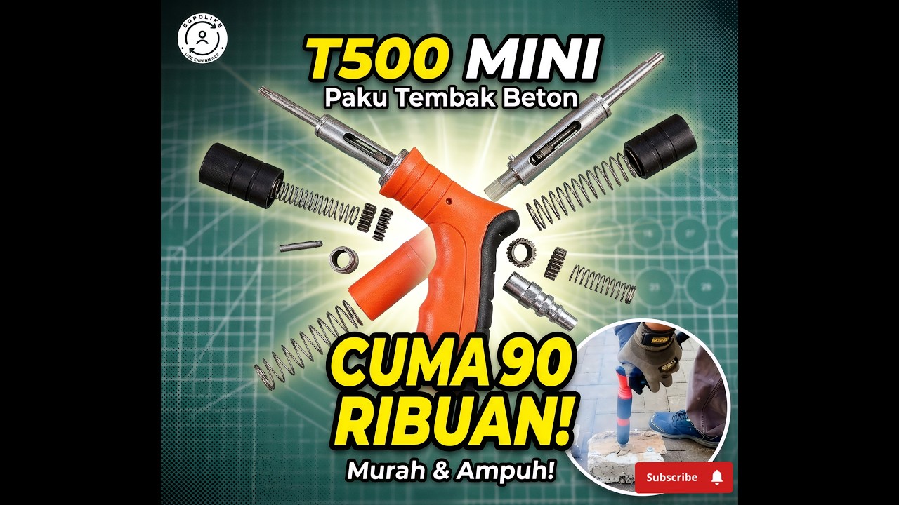 Paku tembak beton T500 mini /ramset gun t500 mini murah 90 ribuan