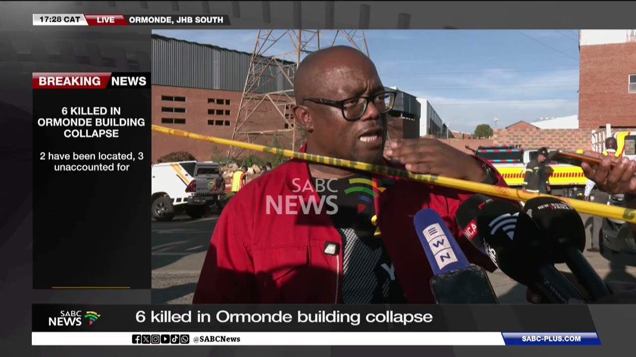 Ormonde Building Collapse | Joburg MMC for Public Safety Dr Mgcini Tshwaku briefs the media