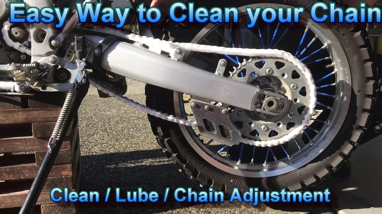 Really easy Chain Maintenance Clean/lube/chain adjustment