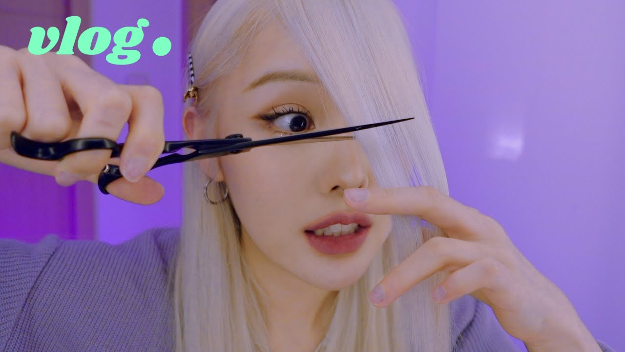 앞머리. 일냈다. ✂️ 머리 하는 날 브이로그💆🏼‍♀️ So... I did a thing. With my bangs.(Hair salon vlog)