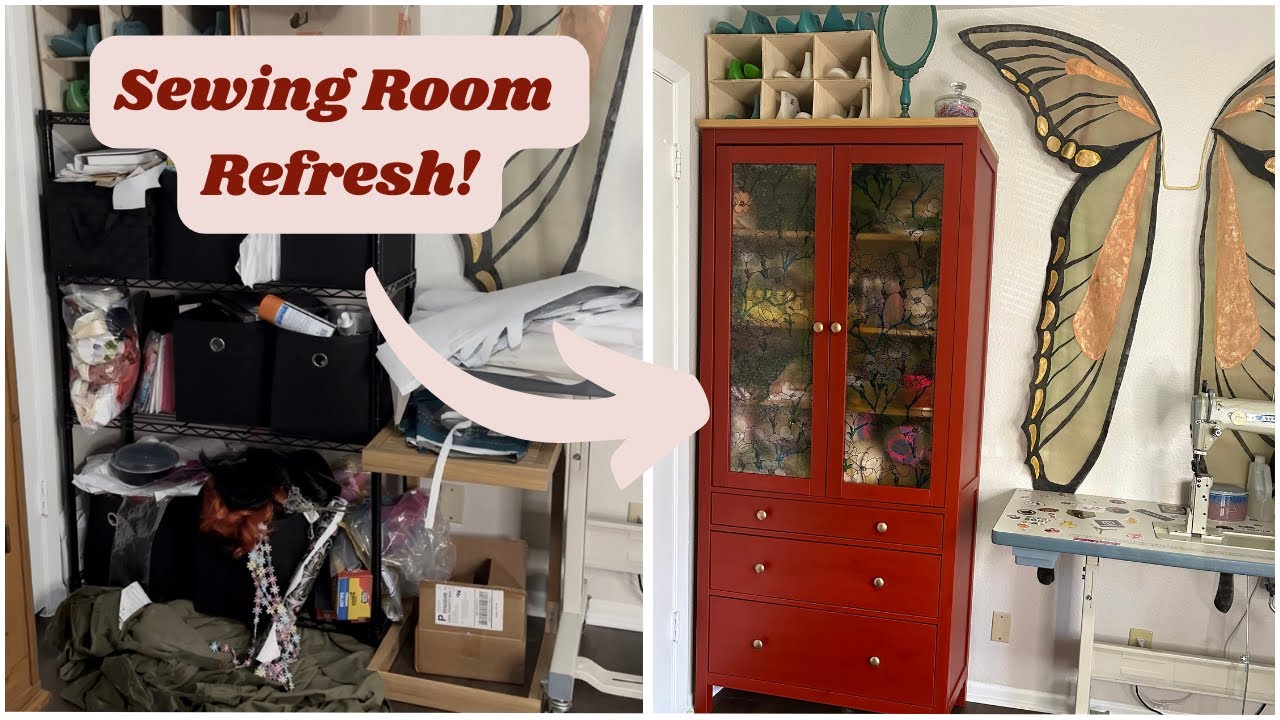 *Satisfying* Refreshing and organizing my sewing room for the New Year!