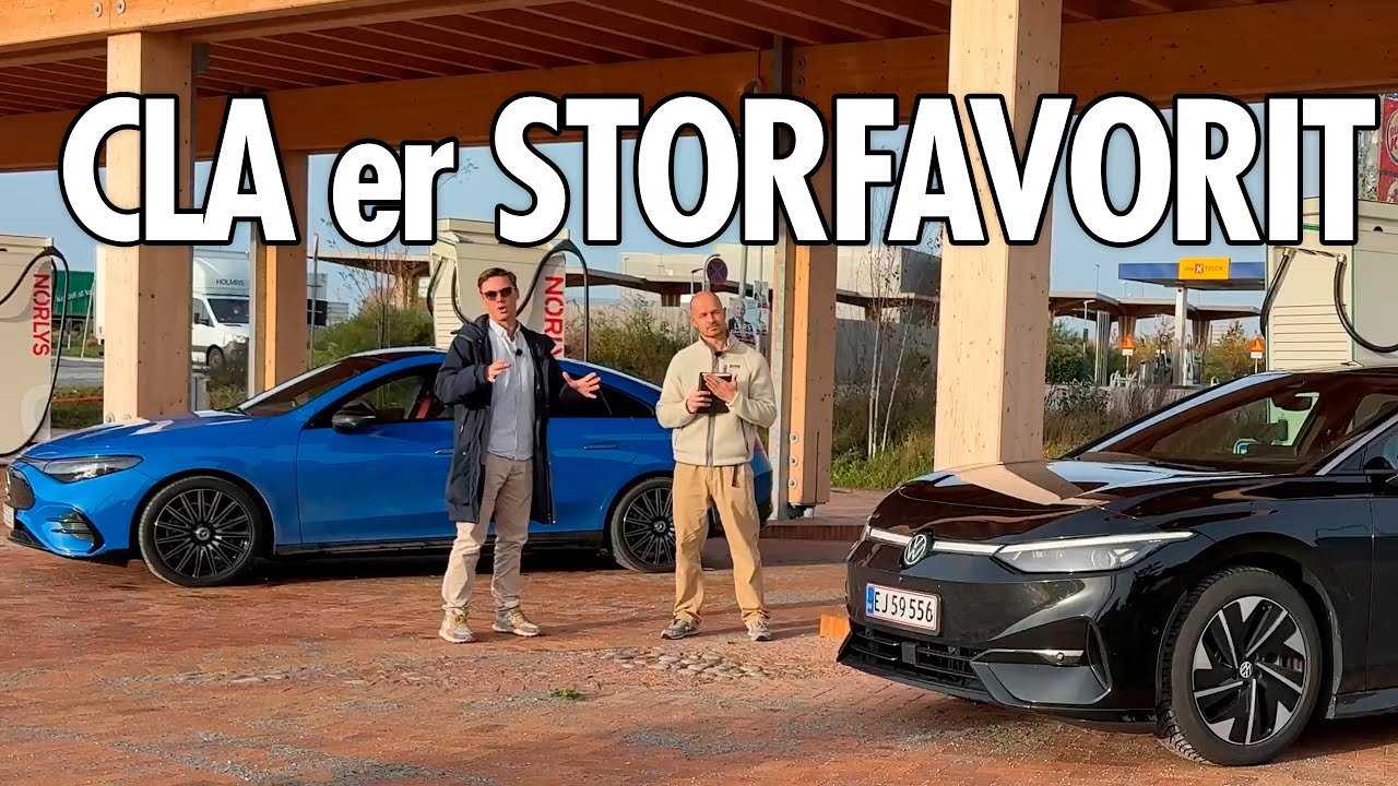 DUEL: Mercedes CLA vs. Volkswagen ID.7 og GIGANTISK fumlegængeri af Henrik (2025) (4K)