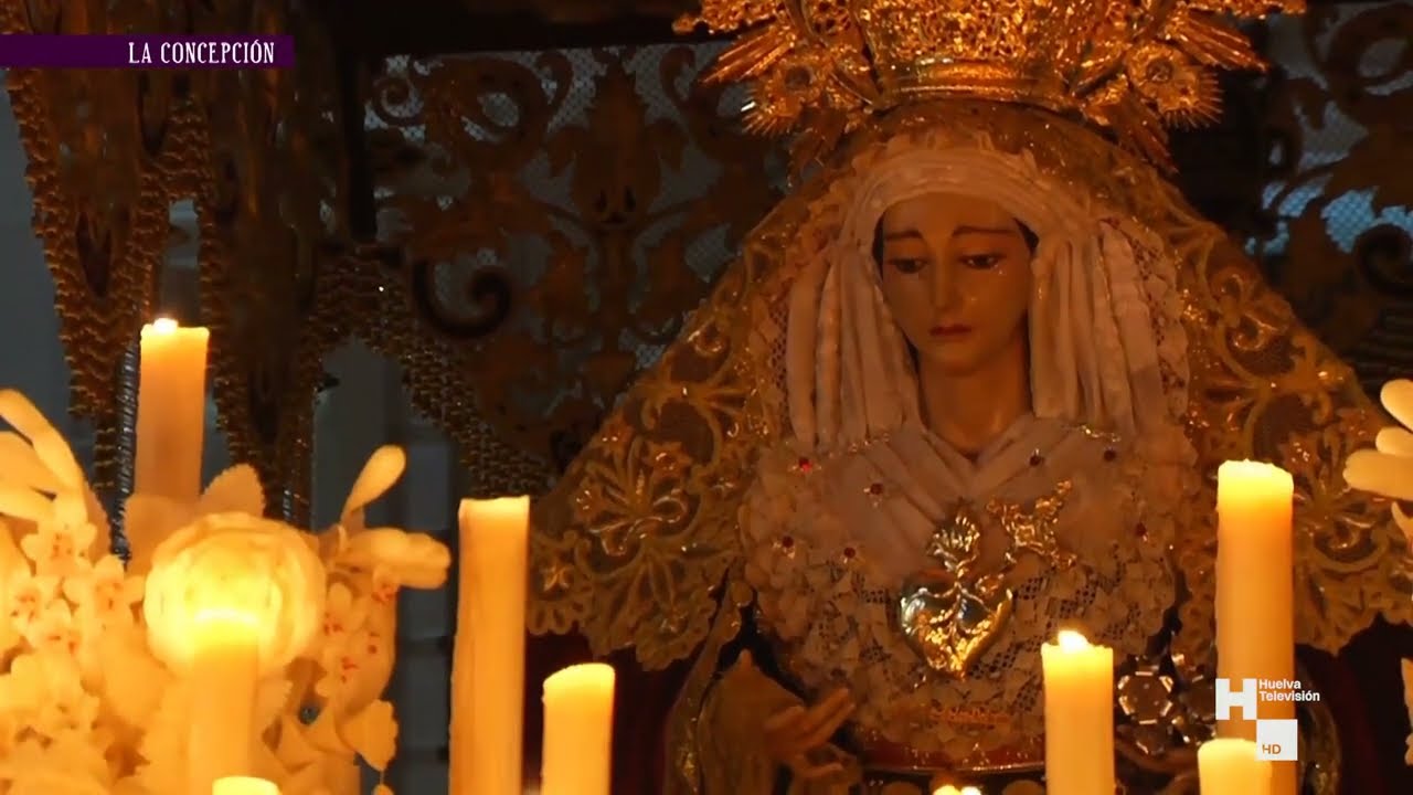 Salida Virgen de los Dolores (El Perdón) desde la Concepción | Huelva 2025