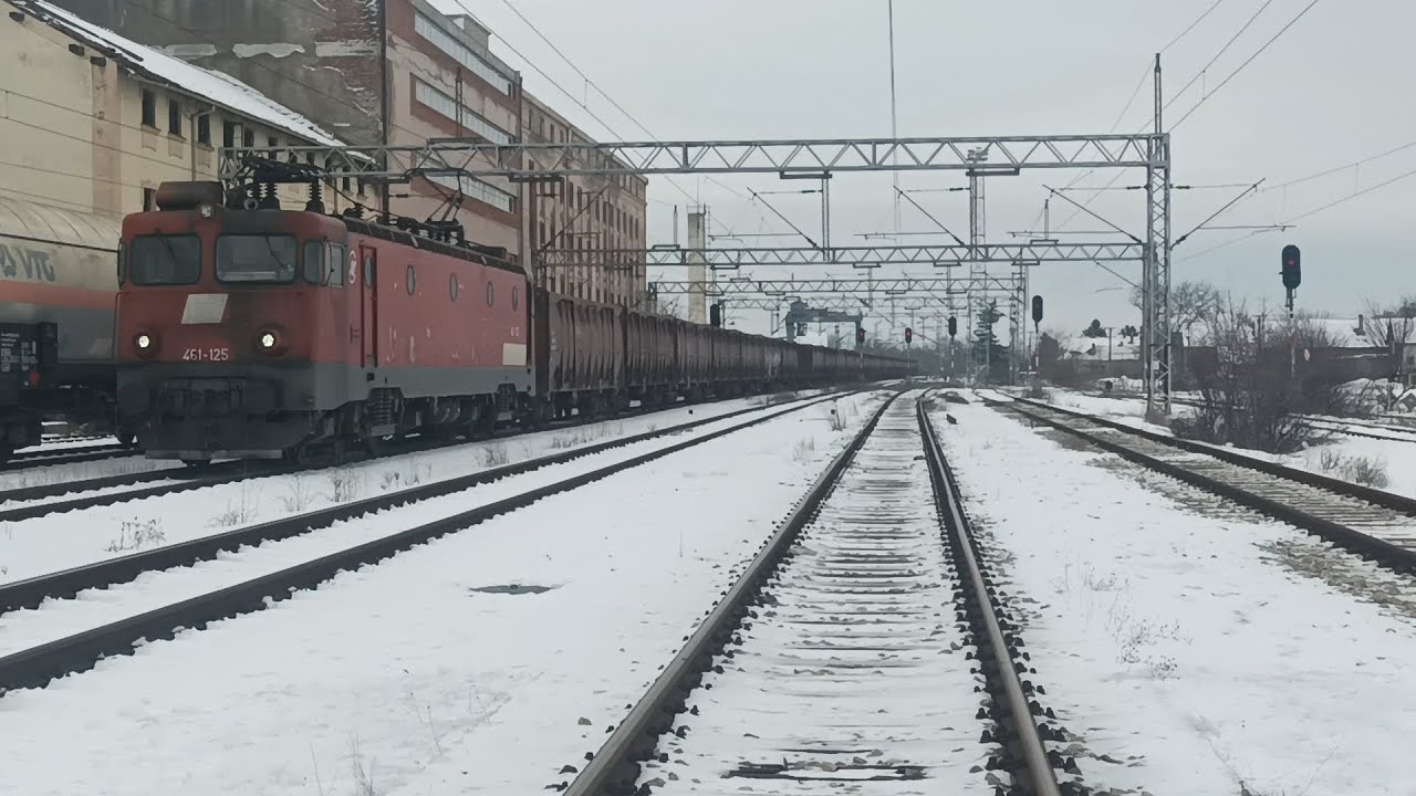 SKG 461-125 ON Eas & Eas-z FREIGHT CARS WHILE SLOWLY PASSING STATION Aleksinac | 13.01.2026.