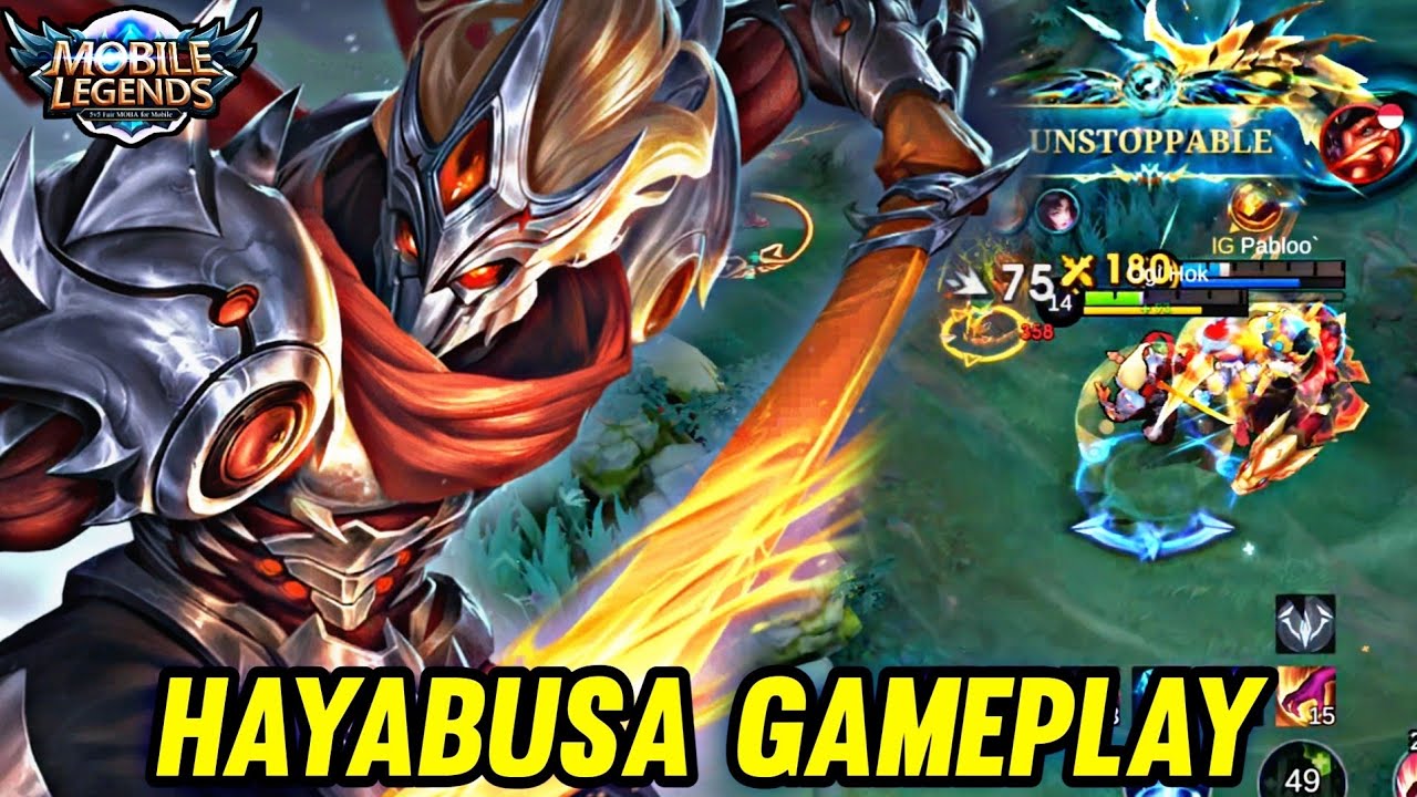 ML : HAYABUSA GAMEPLAY | INSANE DAMAGE - MOBILE LEGENDS