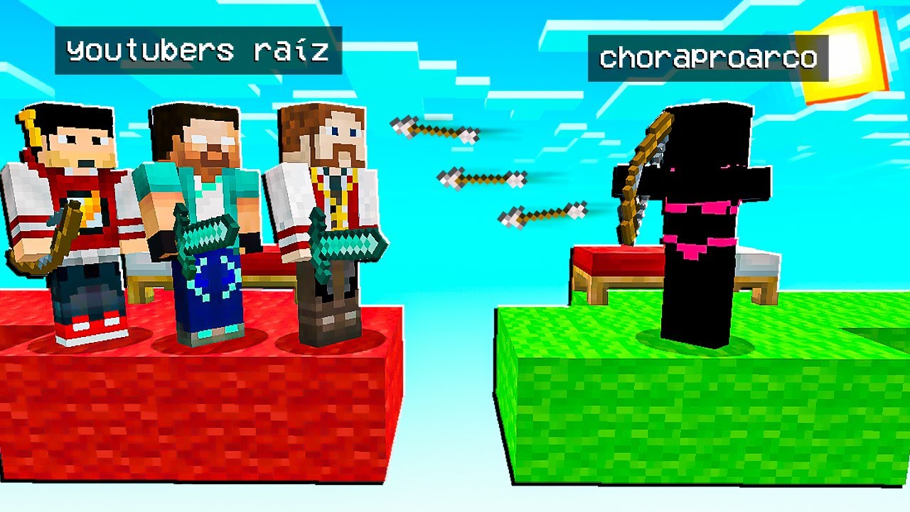 3 YOUTUBERS RA&Iacute;Z vs CHORA PRO ARCO