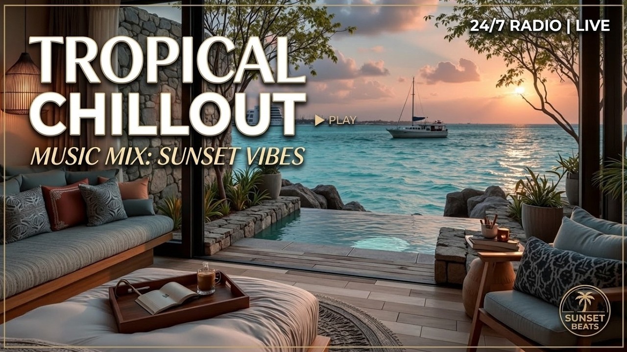 Sunset Deep House Mix | Tropical Beach Lounge Music - Расслабляющее безмятежность