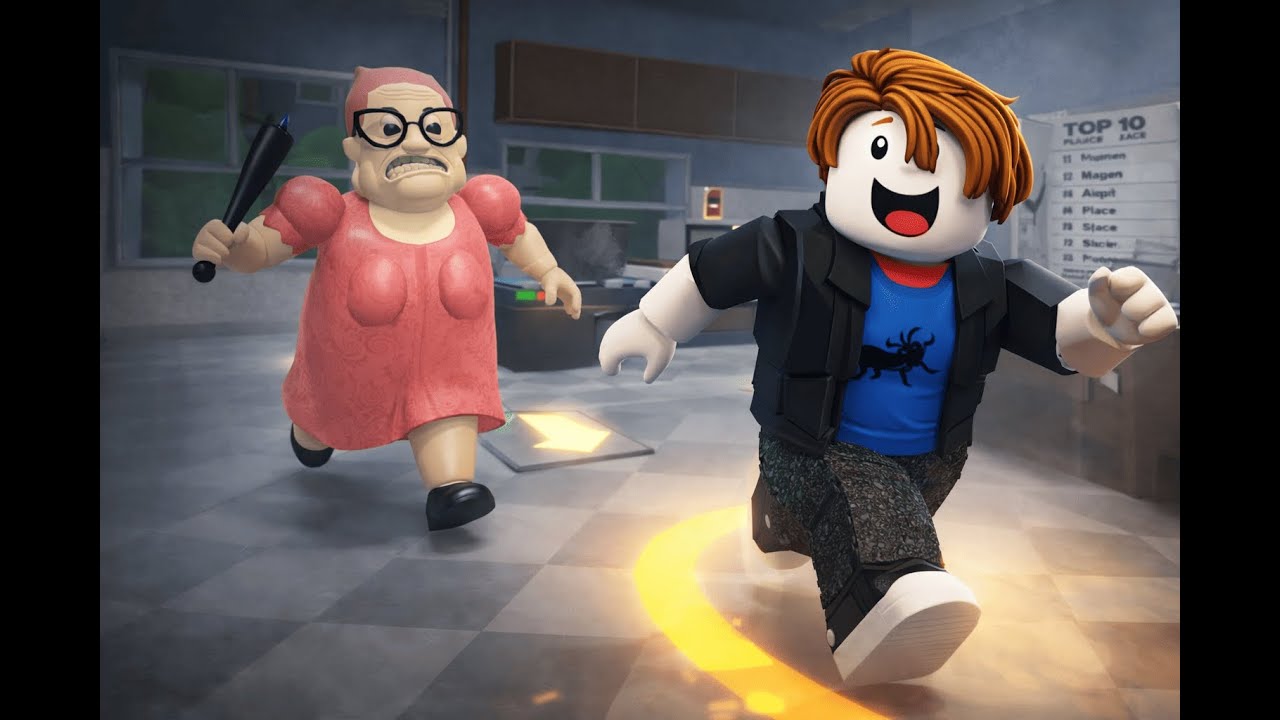 I’m Running From an Evil Granny in Roblox Mini Games 😱