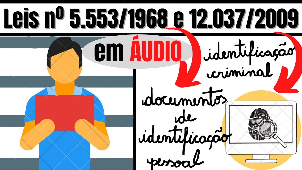 Lei nº 5.553/1968 e Lei nº 12.037/2009 em ÁUDIO