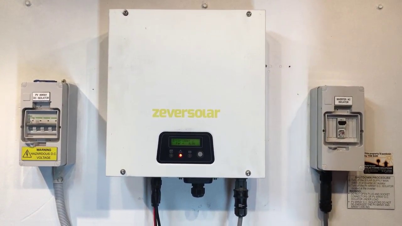 Zeversolar Solar Inverter Error Code 3