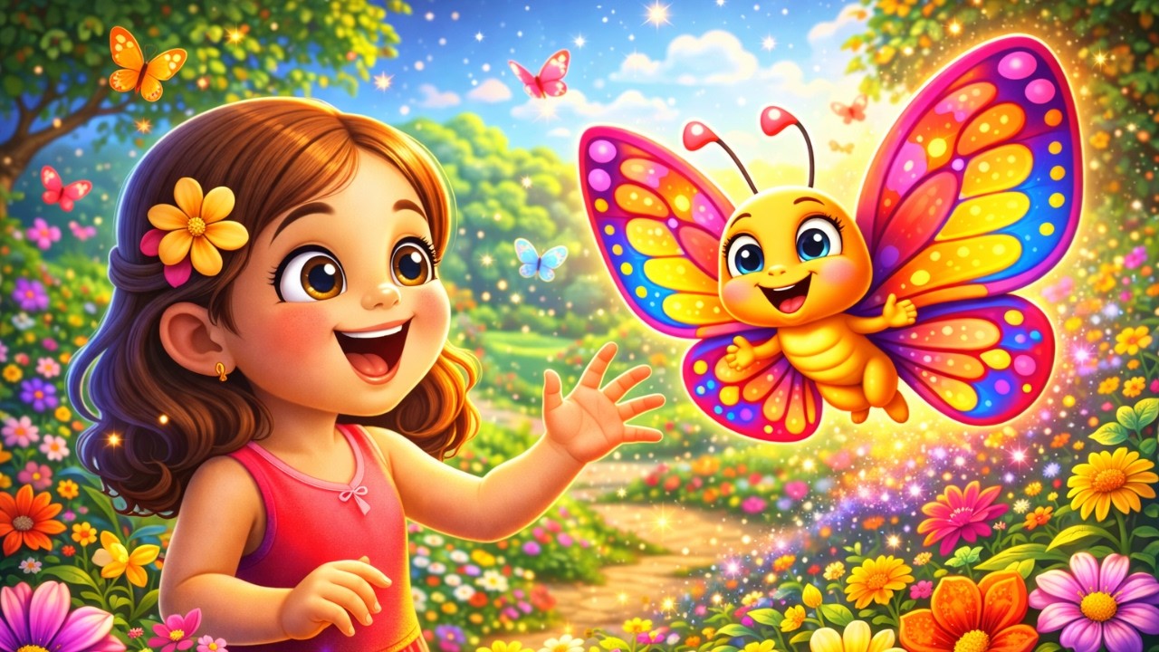 🦋 तितली उड़ी उड़ ना सकी | Titli Udi Ud Na Saki | Hindi Nursery Rhyme for Kids
