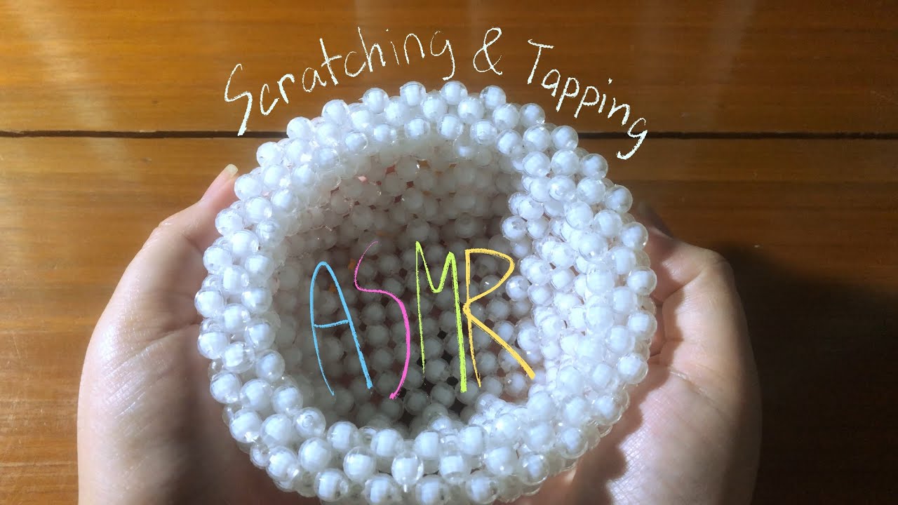 ASMR lofi-Scratching and Tapping-Clear (of) Stuff-No talking