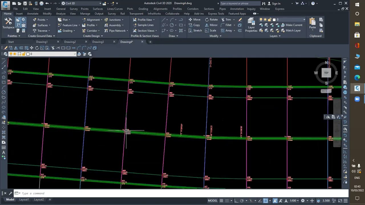 How To Create Grading Point Automatically in AutoCAD Civil 3D