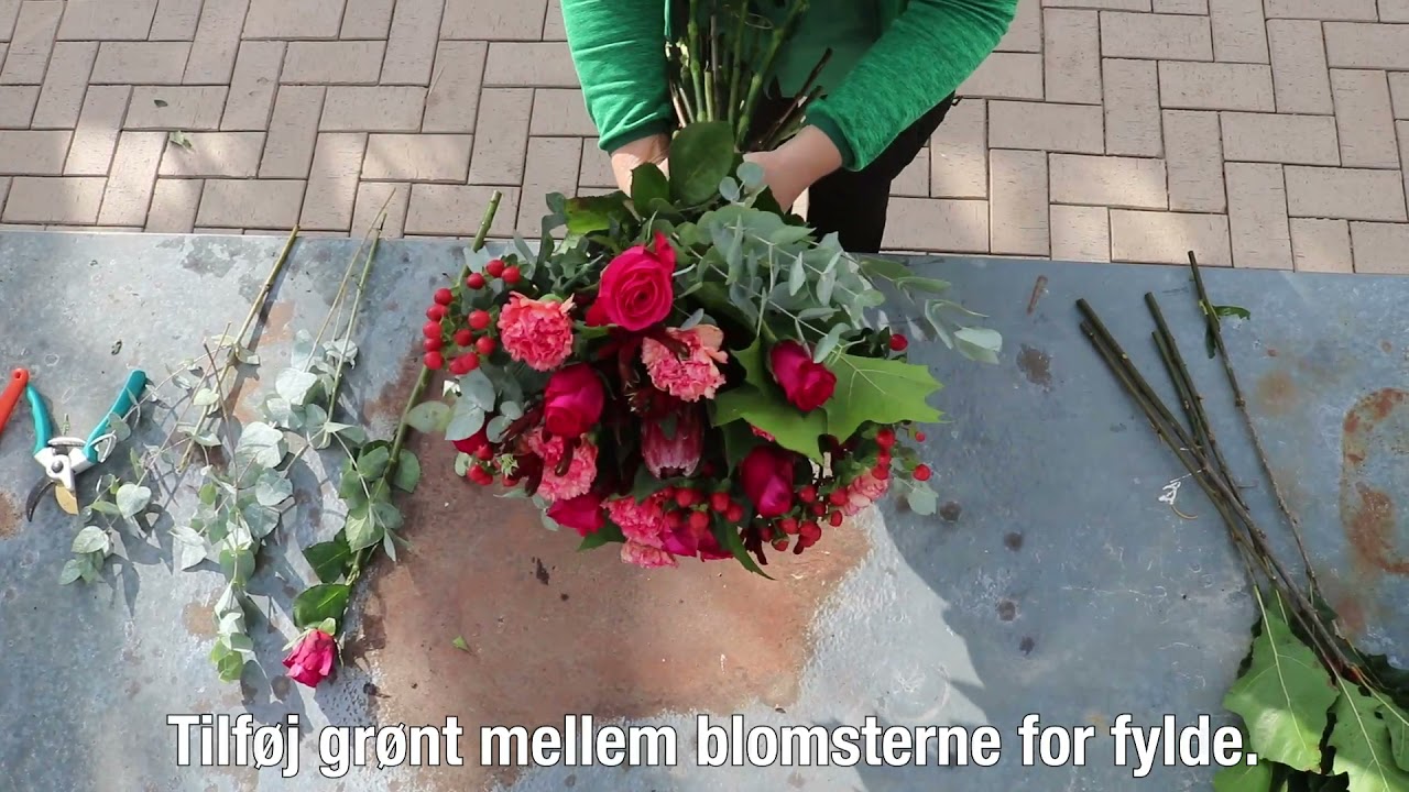 blomsterbuketter   s&aring;dan binder du en buket