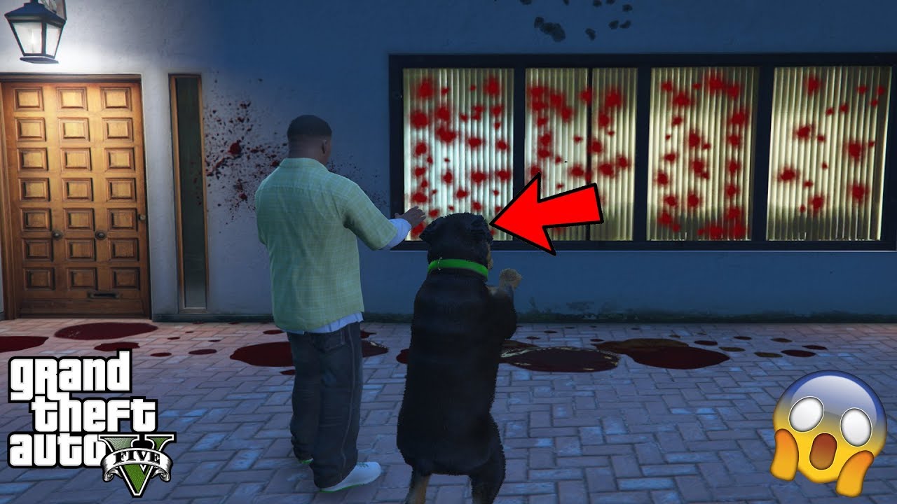 GTA 5 - I Took Chop to The SCARY HAUNTED HOUSE!