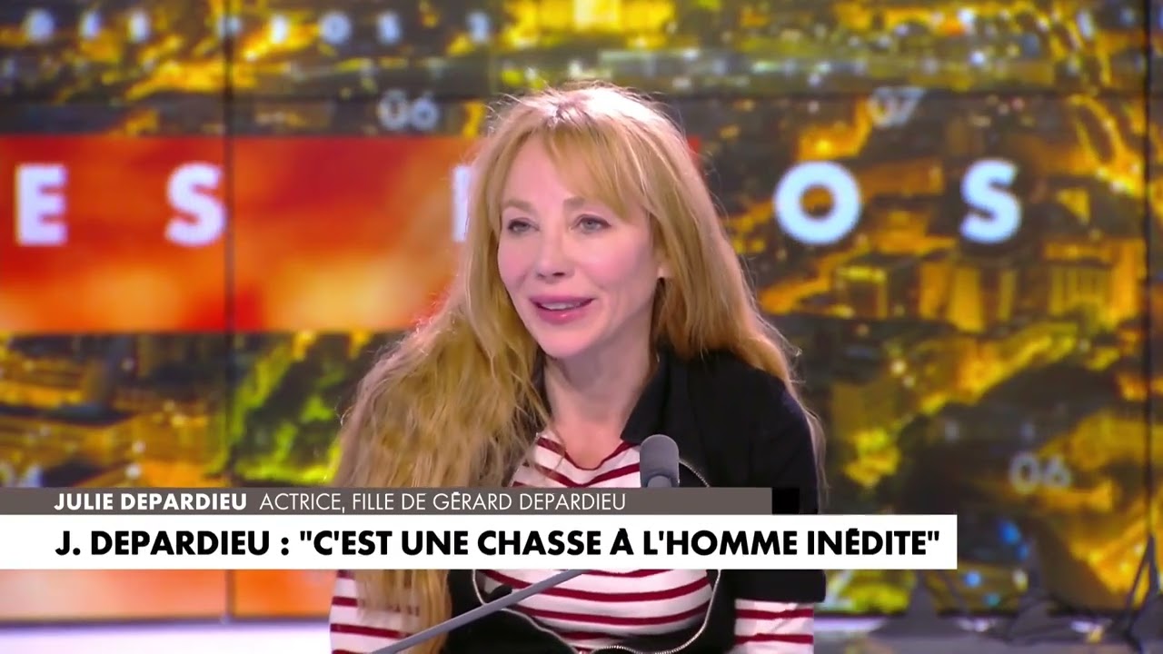 Invit&eacute;e sur CNews, Julie Depardieu d&eacute;nonce une &laquo;chasse &agrave; l&rsquo;homme in&eacute;dite&raquo;.
