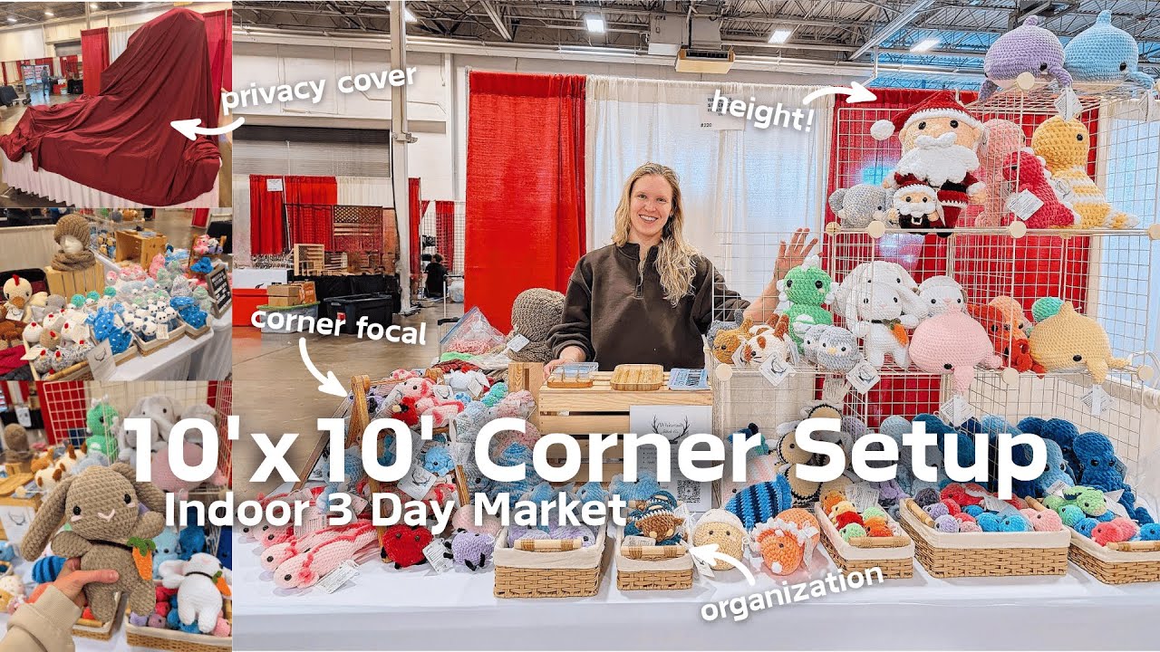 3 DAY Crochet Market Experience, Best Sellers, & Recap! | 10'x10' Corner Booth Set Up