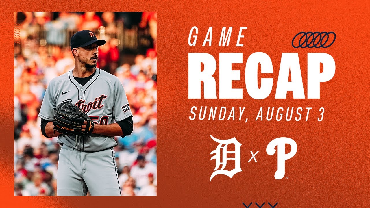 Tigers vs Phillies Highlights | 8/3/25