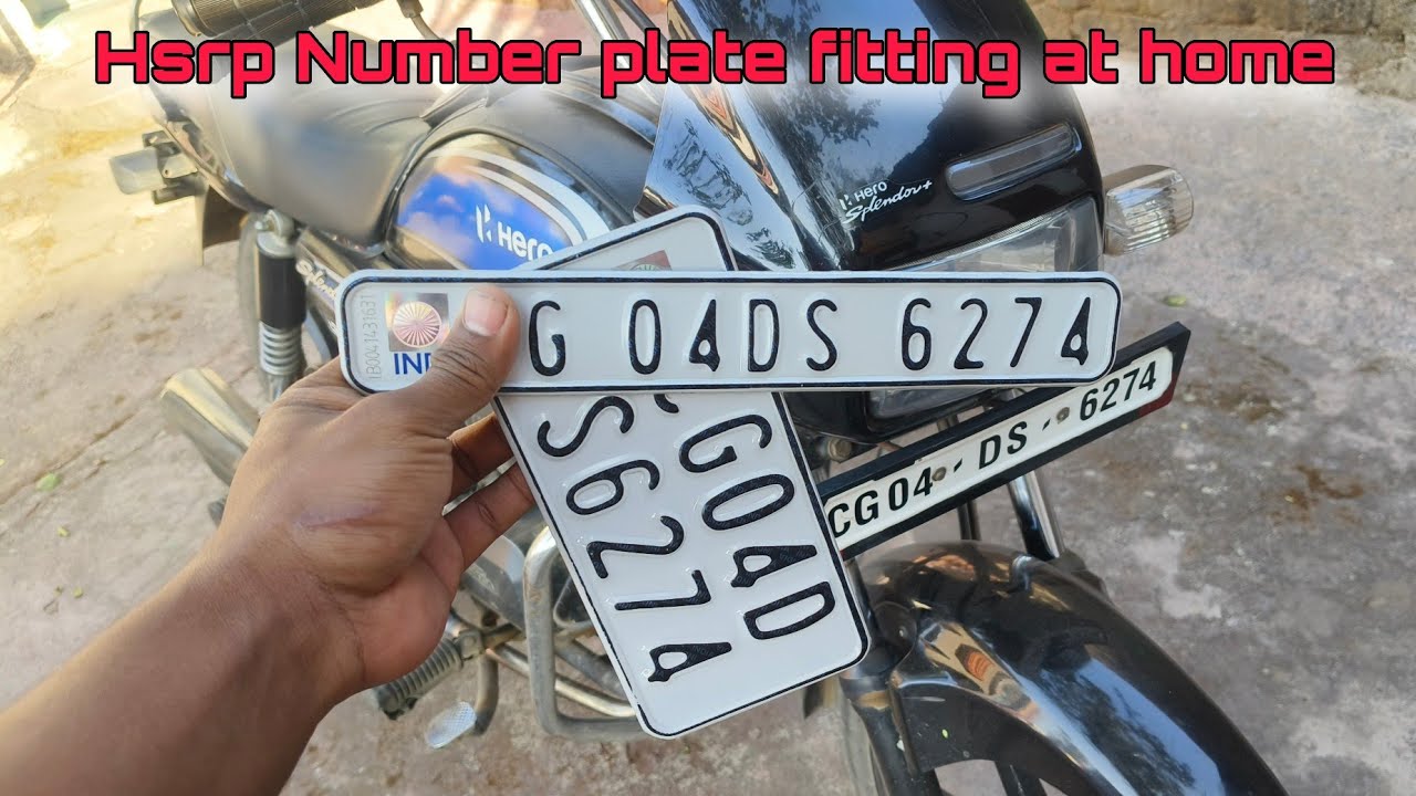Hsrp number plate fitting at home | hsrp number plate fitting | #hsrp