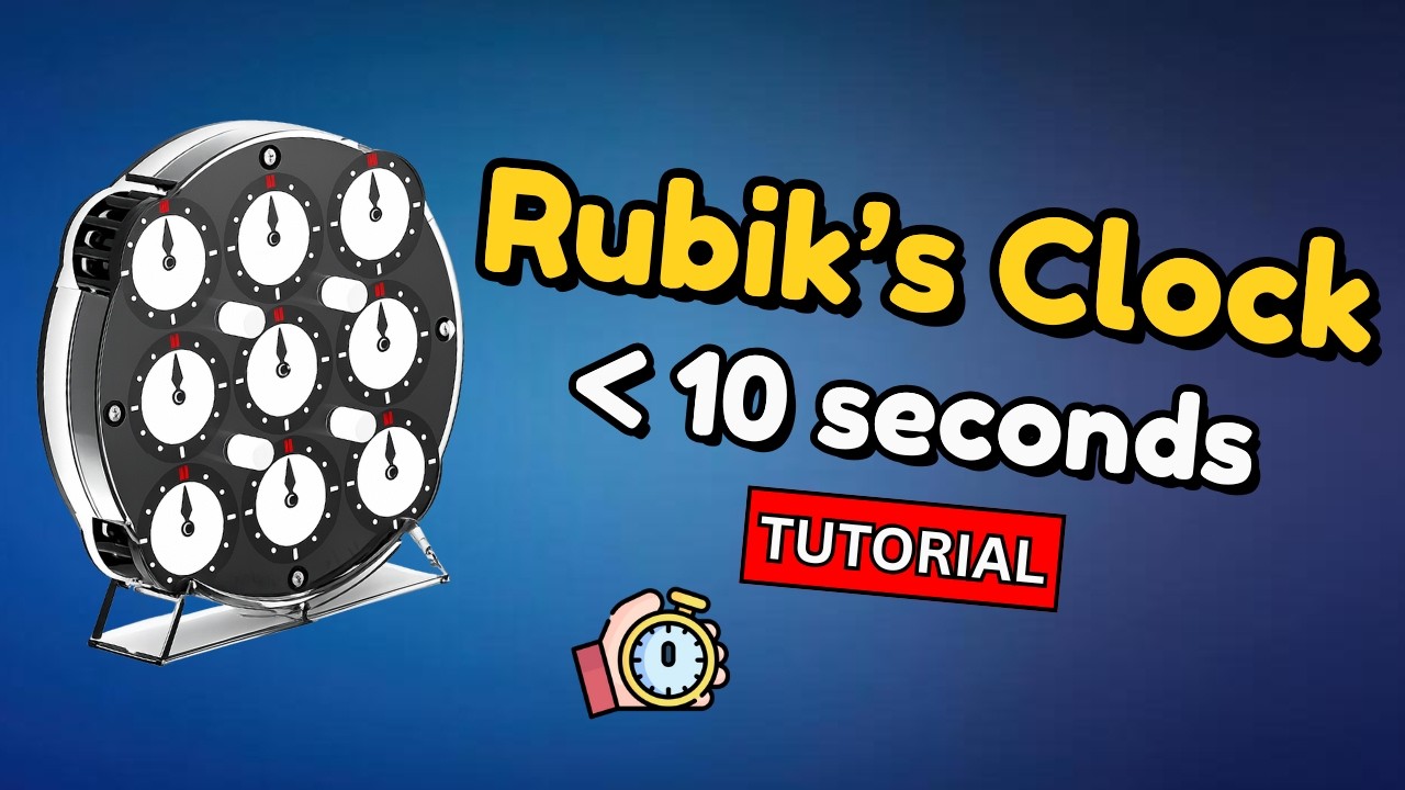 How I Learnt To Solve The Rubik's Clock In Less Than 10 Seconds