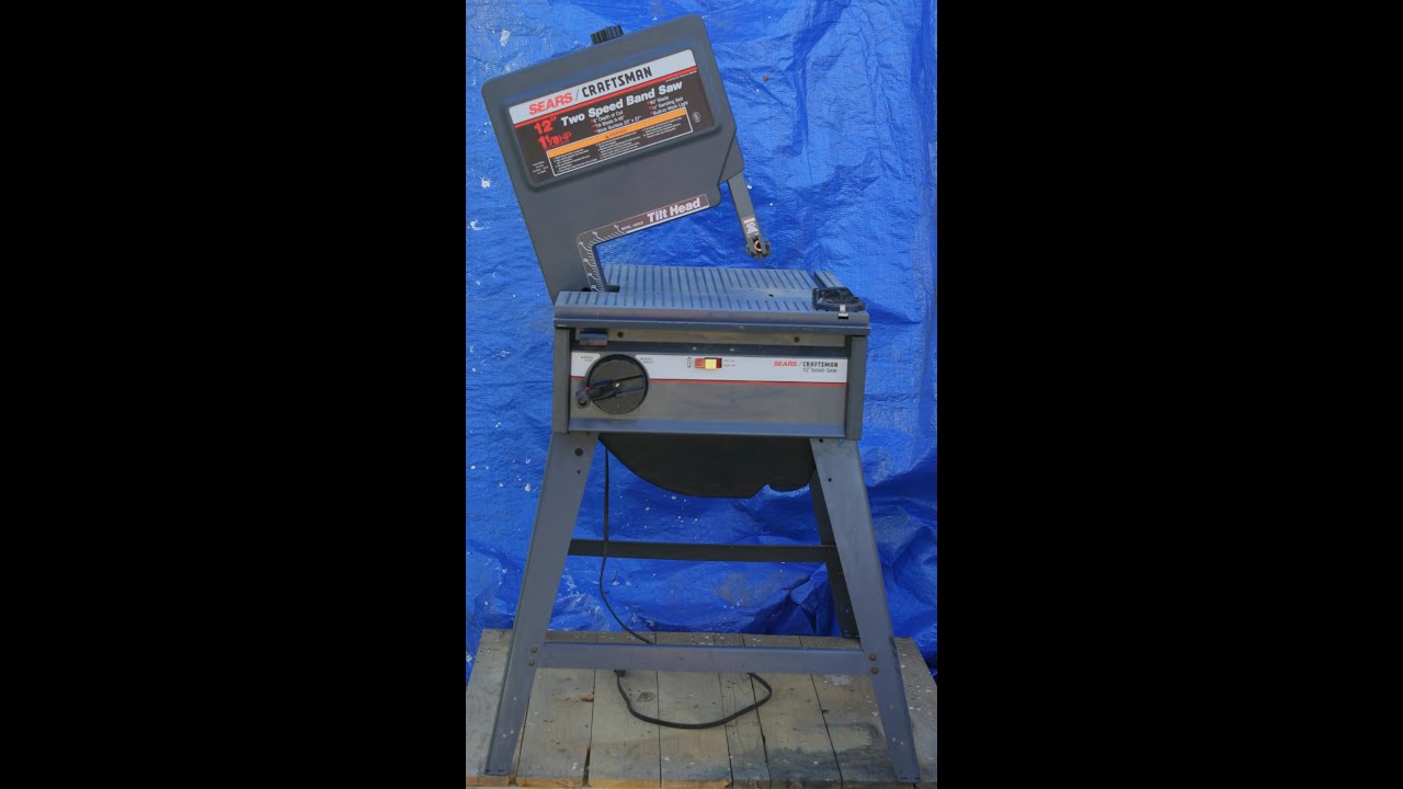 Craftsman 12-Inch Tilt Head 1-1/8 h.p. 2-Speed Bandsaw - Demonstration Video
