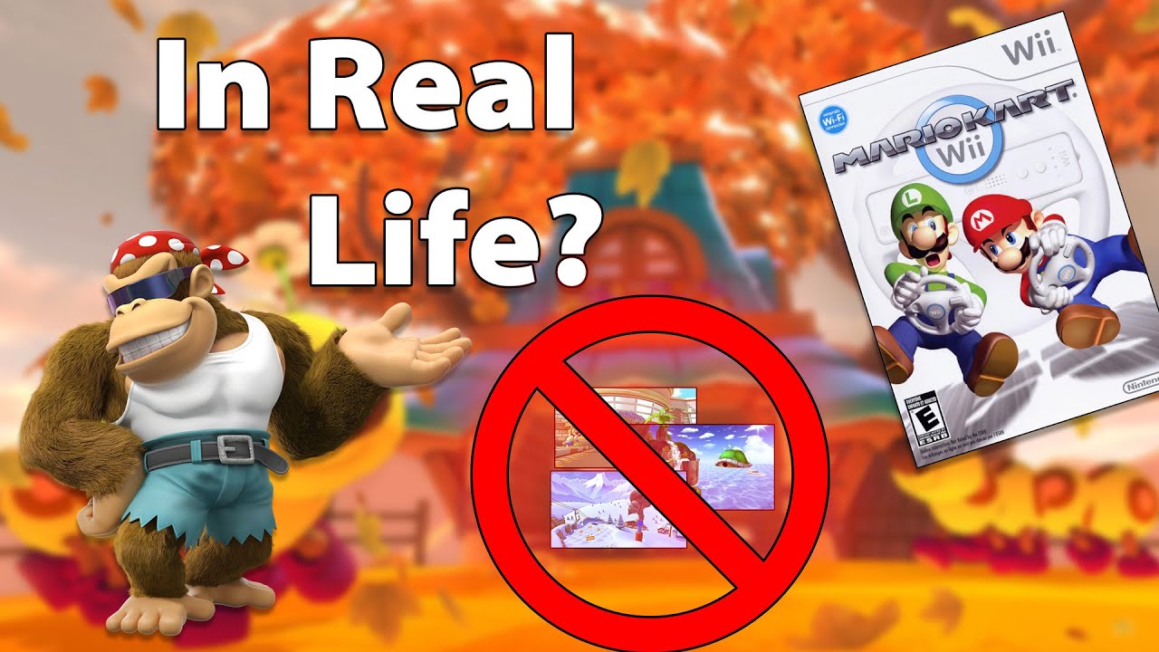 По скольким трассам в Mario Kart Wii можно ездить в реальной жизни?