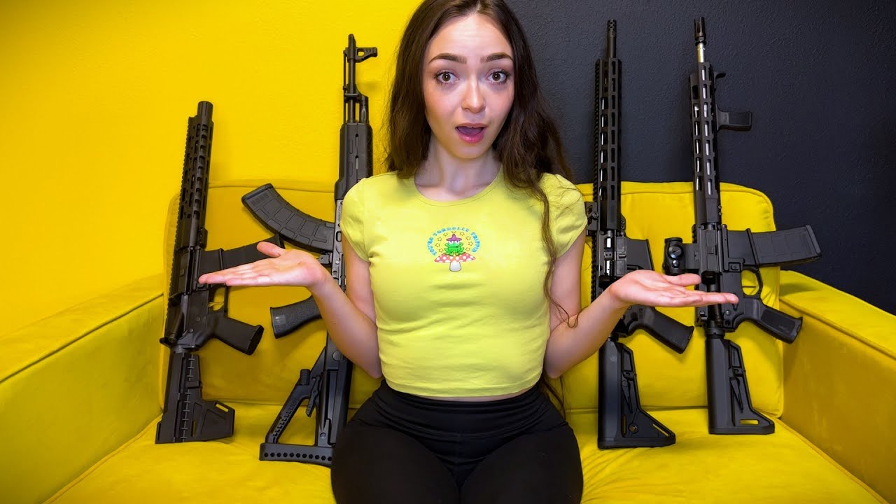 ASMR POV: покажи своей глупой девушке свою коллекцию оружия, нажимая на кнопки и шепча звуки для ...