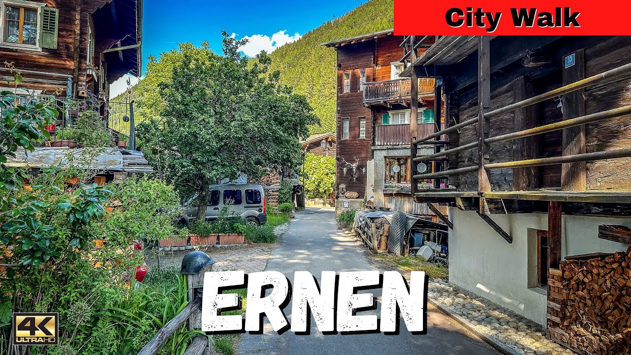 ERNEN - SWITZERLAND WALK | Amazing Village Tour | Scooter Tour